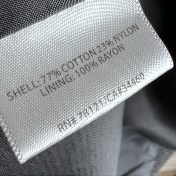 Eileen Fisher Collarless Open Front Textured Black Blazer Jacket Size Petite L - Picture 15 of 16